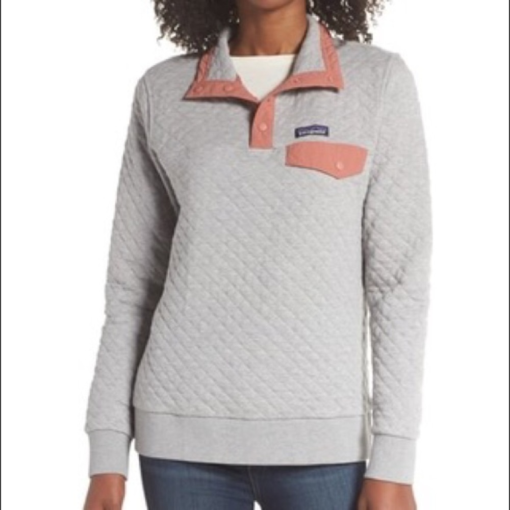 Patagonia Organic Cotton Quilt Fleece Pullover